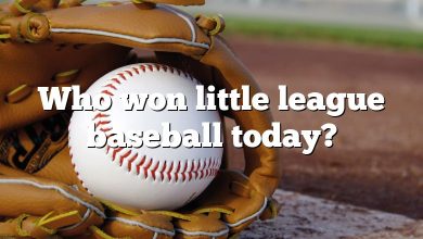 Who won little league baseball today?