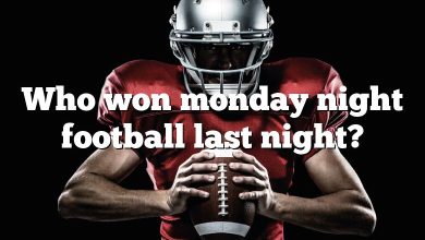 Who won monday night football last night?