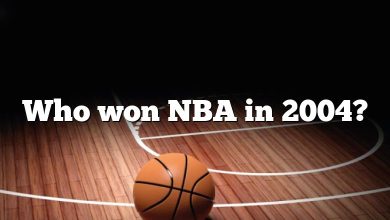 Who won NBA in 2004?