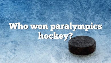 Who won paralympics hockey?