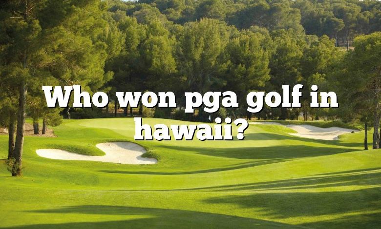 Who won pga golf in hawaii?