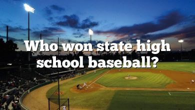 Who won state high school baseball?
