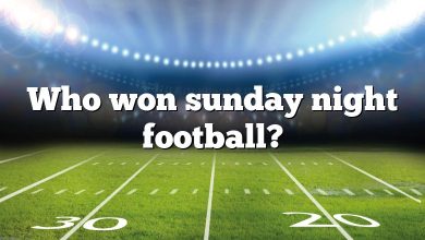 Who won sunday night football?