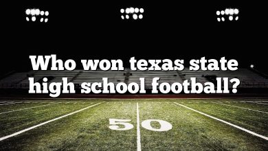 Who won texas state high school football?