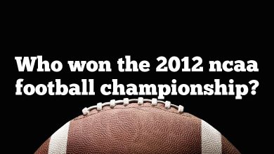 Who won the 2012 ncaa football championship?