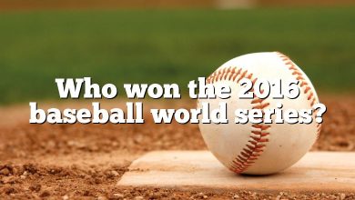 Who won the 2016 baseball world series?