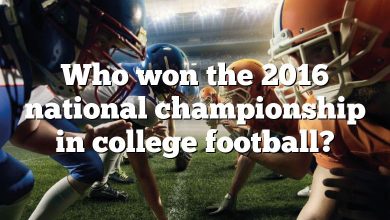 Who won the 2016 national championship in college football?