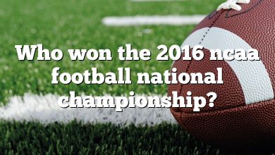 Who won the 2016 ncaa football national championship?