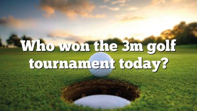 Who won the 3m golf tournament today?