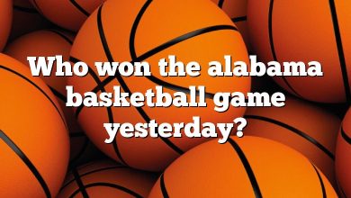 Who won the alabama basketball game yesterday?