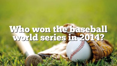 Who won the baseball world series in 2014?