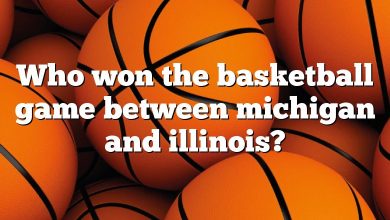 Who won the basketball game between michigan and illinois?