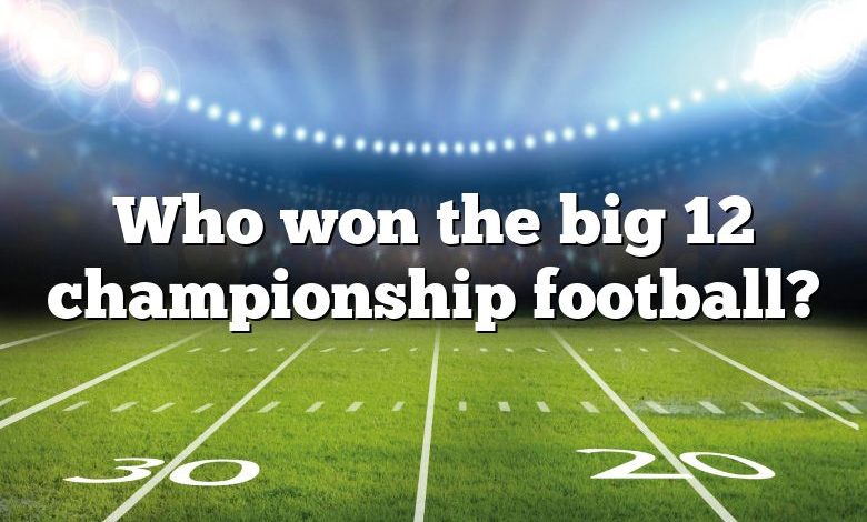 Who won the big 12 championship football?