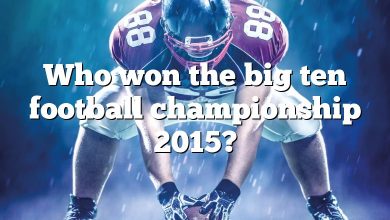 Who won the big ten football championship 2015?