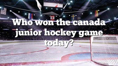 Who won the canada junior hockey game today?