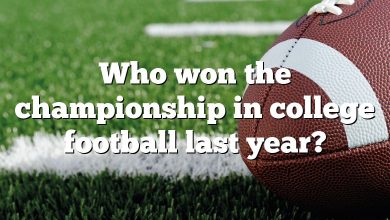 Who won the championship in college football last year?