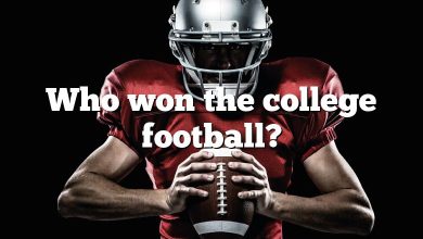 Who won the college football?