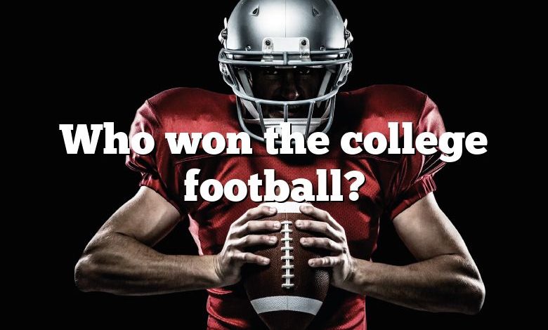 Who won the college football?