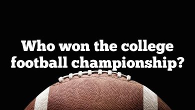 Who won the college football championship?