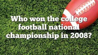 Who won the college football national championship in 2008?