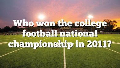 Who won the college football national championship in 2011?