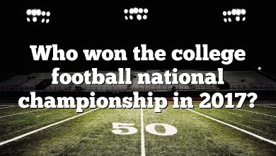 Who won the college football national championship in 2017?
