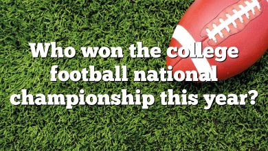 Who won the college football national championship this year?