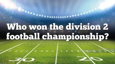 Who won the division 2 football championship?