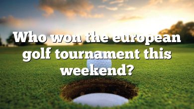 Who won the european golf tournament this weekend?