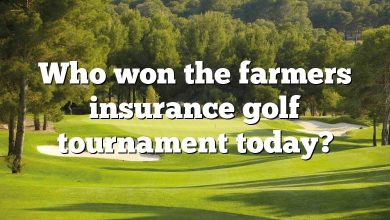 Who won the farmers insurance golf tournament today?