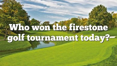 Who won the firestone golf tournament today?