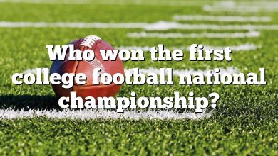 Who won the first college football national championship?