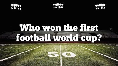Who won the first football world cup?
