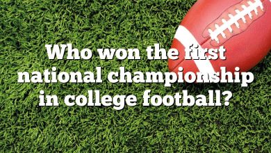 Who won the first national championship in college football?
