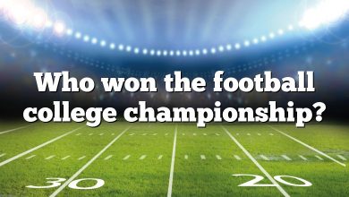 Who won the football college championship?