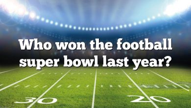 Who won the football super bowl last year?