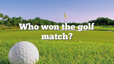 Who won the golf match?