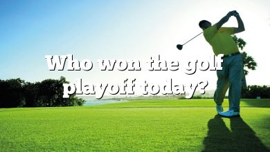 Who won the golf playoff today?