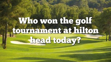 Who won the golf tournament at hilton head today?