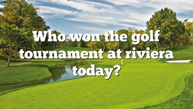 Who won the golf tournament at riviera today?