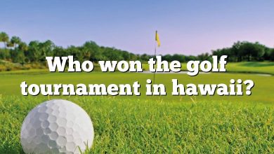 Who won the golf tournament in hawaii?