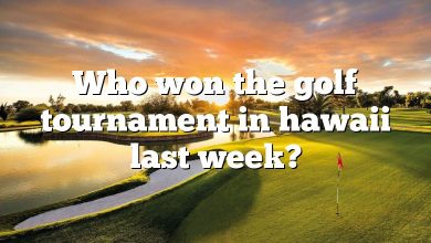 Who won the golf tournament in hawaii last week?