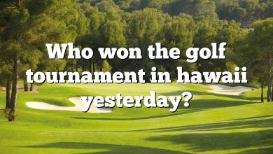 Who won the golf tournament in hawaii yesterday?