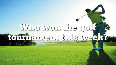 Who won the golf tournament this week?