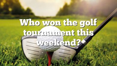 Who won the golf tournament this weekend?