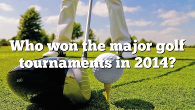 Who won the major golf tournaments in 2014?