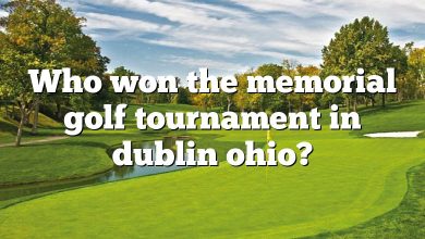 Who won the memorial golf tournament in dublin ohio?