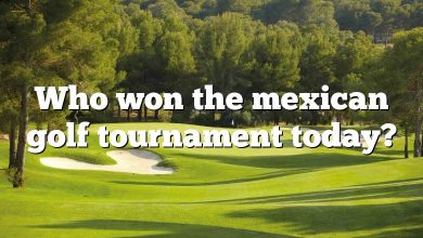 Who won the mexican golf tournament today?