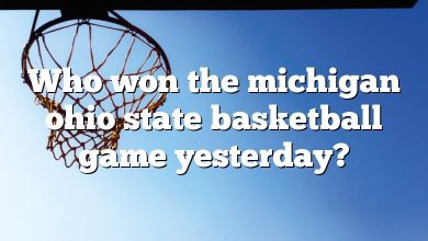 Who won the michigan ohio state basketball game yesterday?