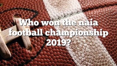 Who won the naia football championship 2019?